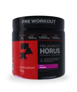 Pré-Treino Horus 150g - Max Titanium Sabor Amora - Youprottein
