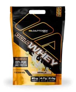 Whey Concentrado Gold Whey 900g - Adaptogen Sabor Baunilha_3_11zon